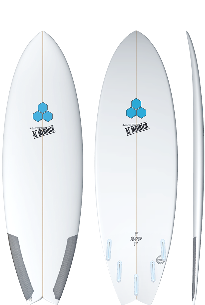 5'4 X 20 1/8 X 2 3/8 VOLUME 28.5 CHANNEL ISLANDS POD MOD AD